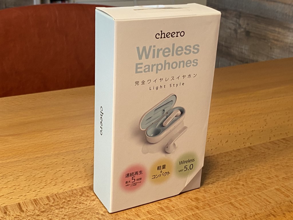 cheero Wireless Earphones Light Style 外箱