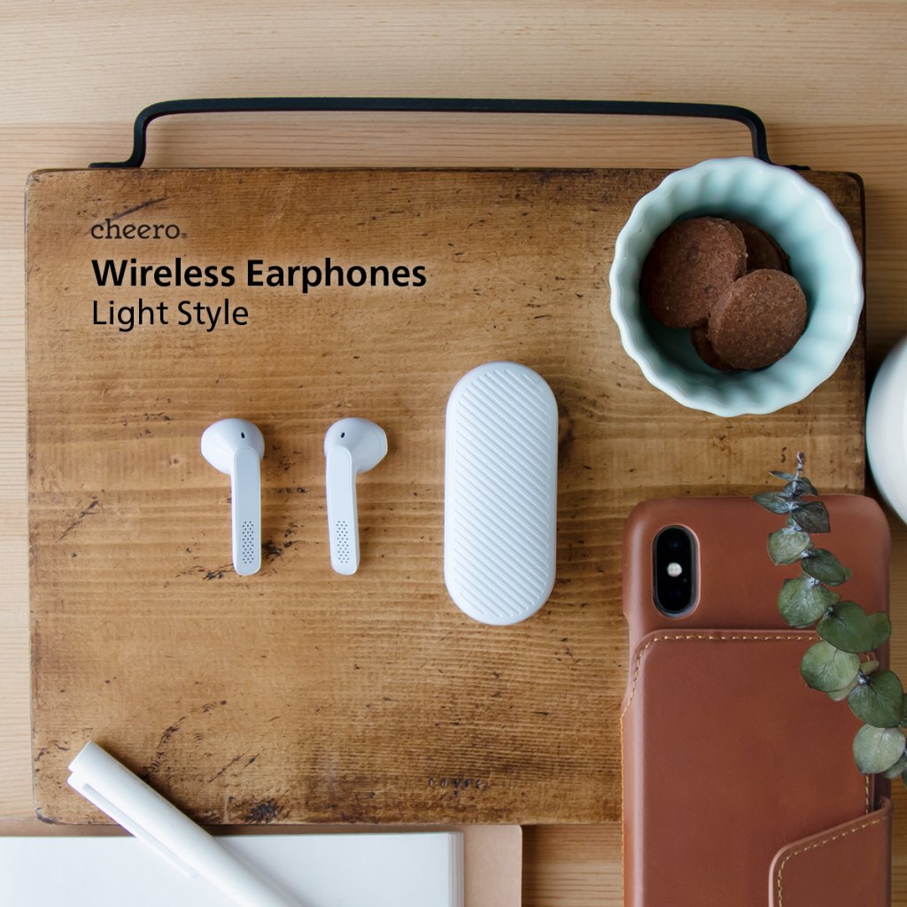cheero Wireless Earphones Light Style デザイン