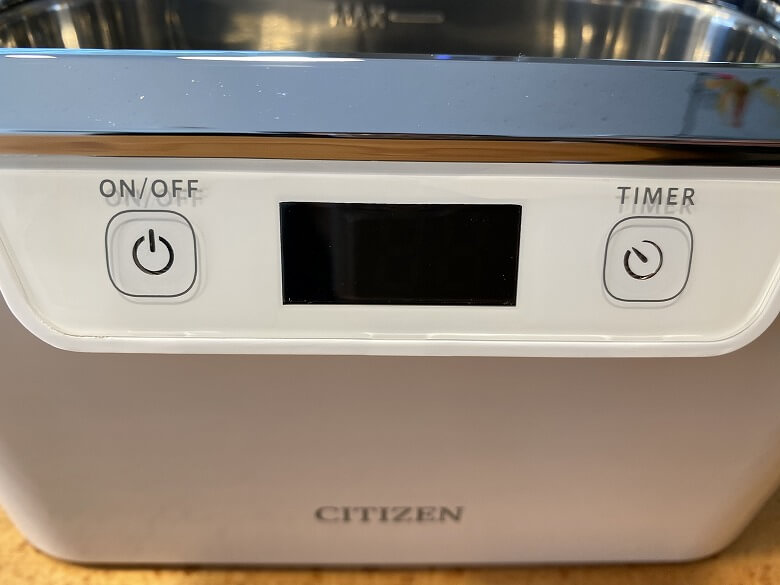 CITIZEN 超音波洗浄器 SWT710 表示部
