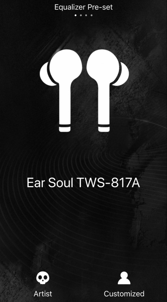COUMI Ear Soul TWS-817A アプリ初期画面