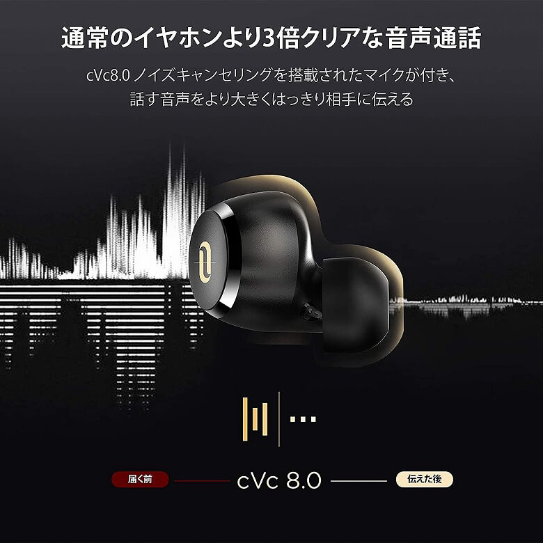 TaoTronics SoundLiberty 97 CVC8.0ノイズキャンセリング