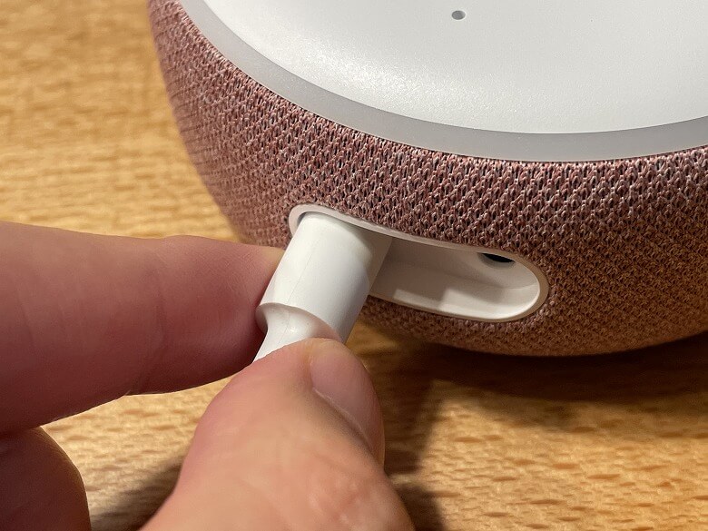 Amazon Echo Dot 第3世代 電源端子接続