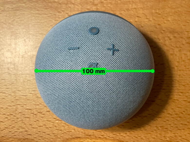 Amazon Echo Dot 第4世代 直径