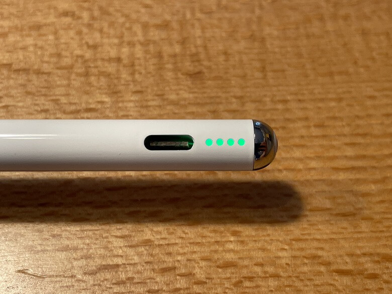Abida S08 iPadタッチペン USBポートとインジケーター