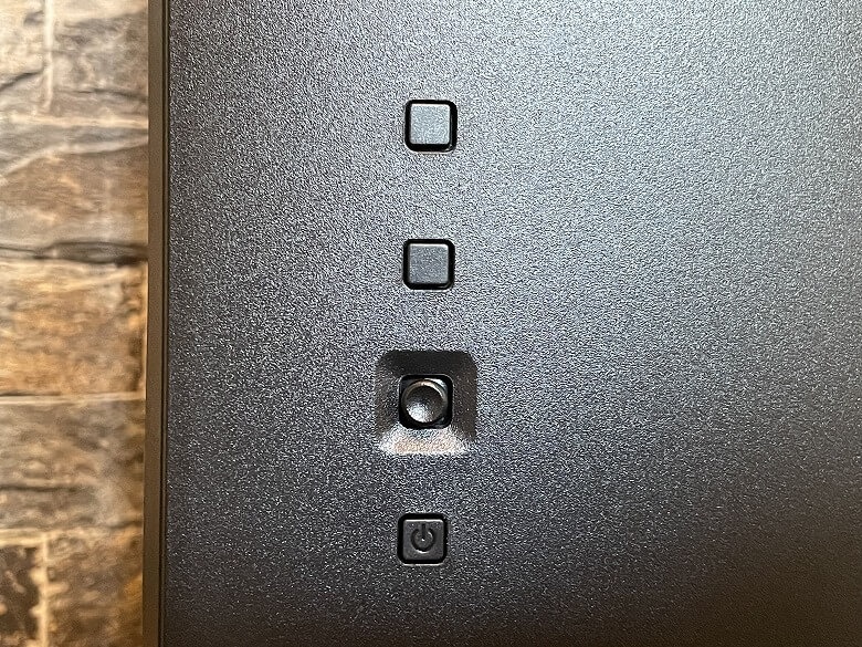 BenQ EW3280U ジョグボタンと電源ボタン