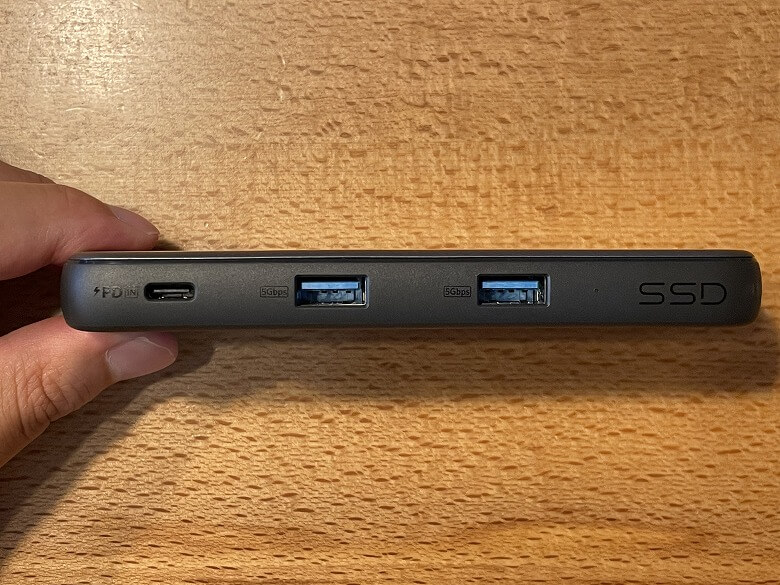 Anker PowerExpand 4-in-1 USB-C SSDハブ 各種ポート