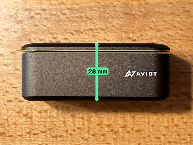 AVIOT TE-BD21j-ltdpnk 充電ケース厚さ