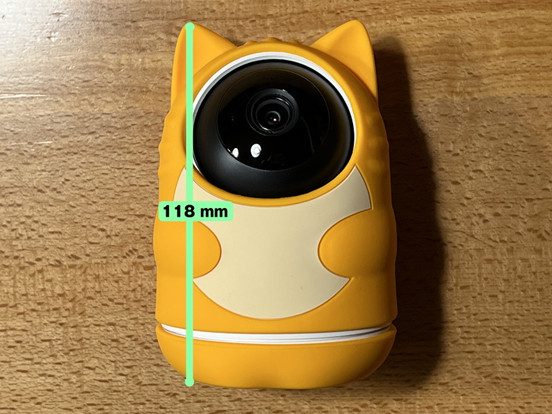 SwitchBot見守りカメラ 3MP にゃんボット 高さ
