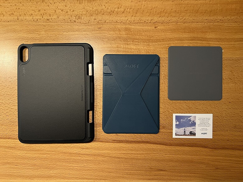 MOFT iPad mini 6 Snapケース＆スタンドセット 同梱物