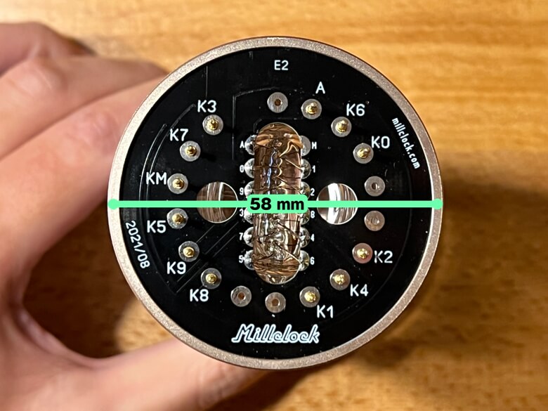 Millclock ニキシー管置き時計 ZIN70 ニキシー管直径